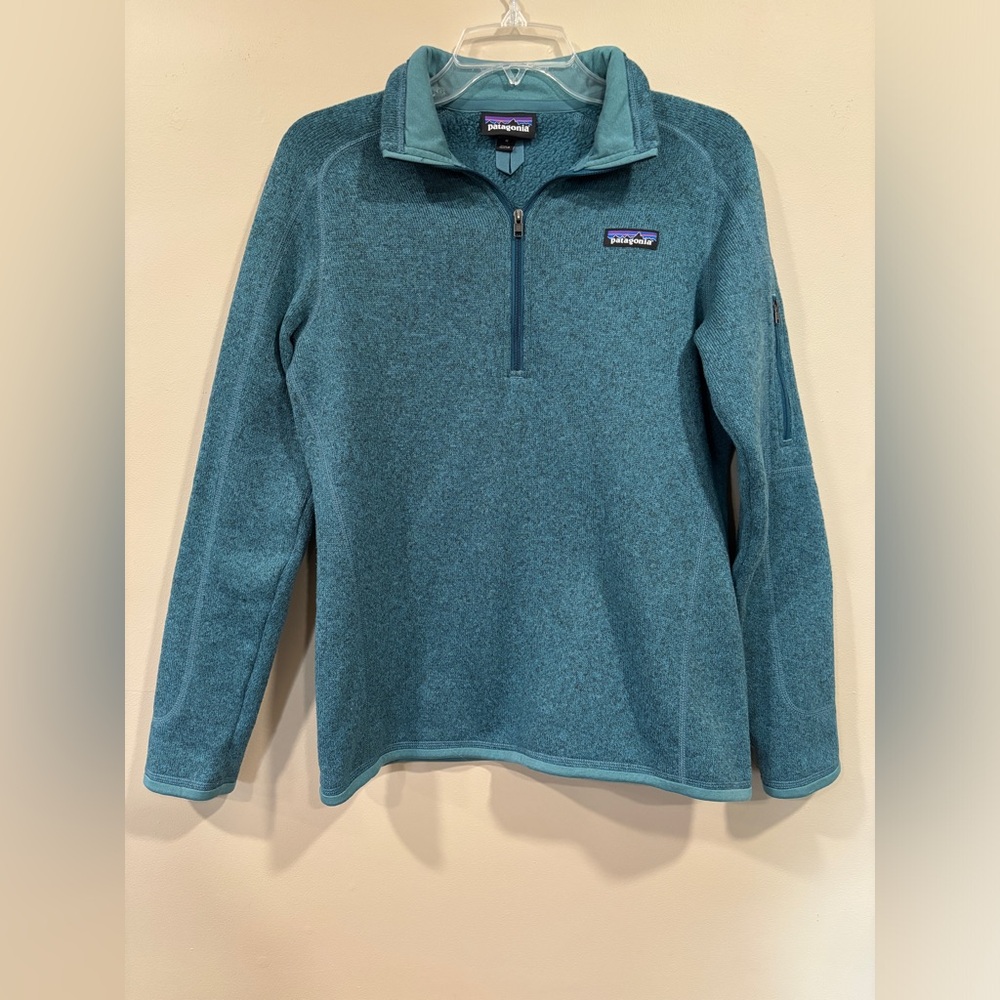 Patagonia Better Sweater Fleece Jacket Women’s 1/4 Zip Pockets Size M - Picture 2 of 11